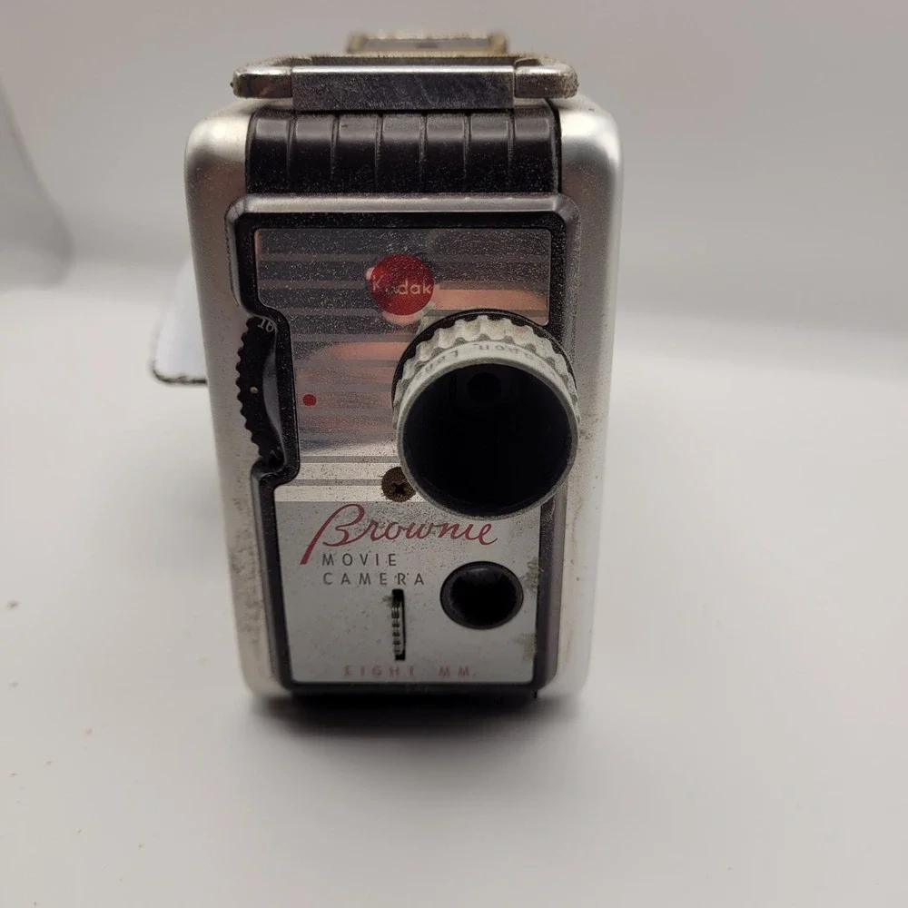 Vintage Kodak Brownie Movie Camera Eight MM with Original Kodak Field Case